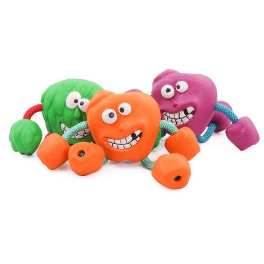 Durable Rubber Squeaker Dog Toys for Interactive Fun