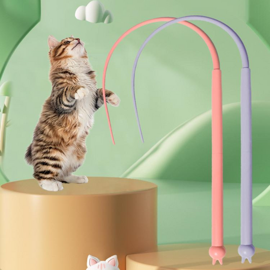 Durable Silicone Cat Teaser Toys for Interactive Play