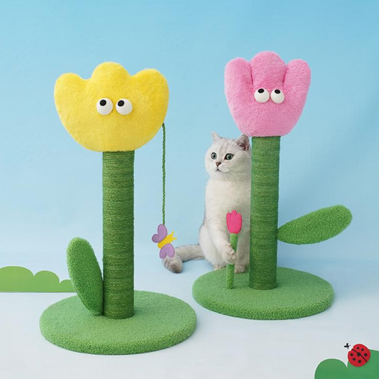 Interactive Flower Cat Scratching Post - Fun Pet Toy