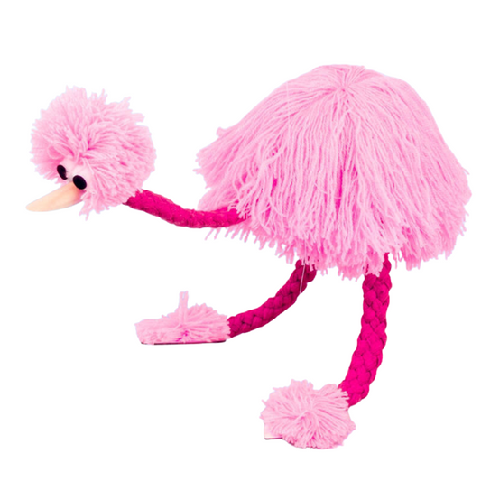 Interactive Marionette Ostrich Pet Toy for Cats & Dogs