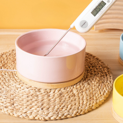 Heating Ceramic Cat Water Bowl - Keeps Water Warm & Fresh