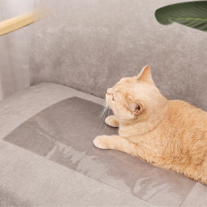 Durable Cat Couch Protector - Anti-Scratch & Transparent Design