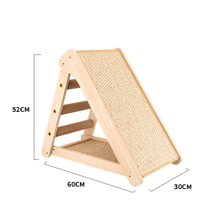 Durable Cat Scratching Post with Climbing Frame & Sisal Mat