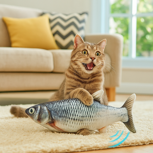Interactive Floppy Fish Dog Toy - Fun & Durable Playtime!