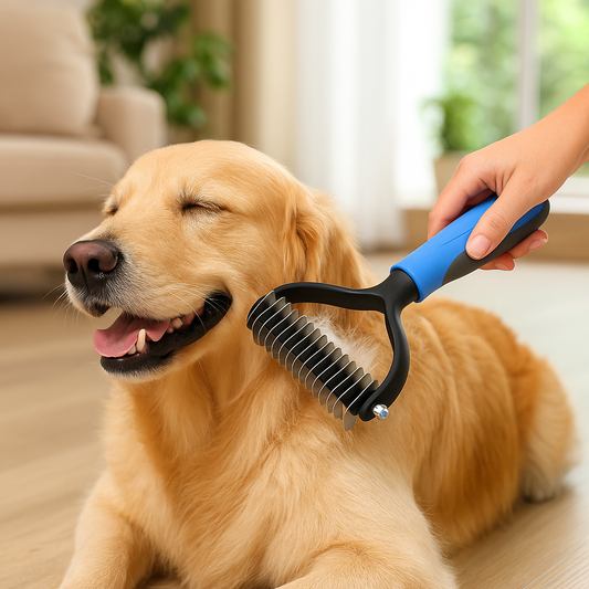 Deshedding Brush for Dogs - Gentle Grooming & Cuddle Time