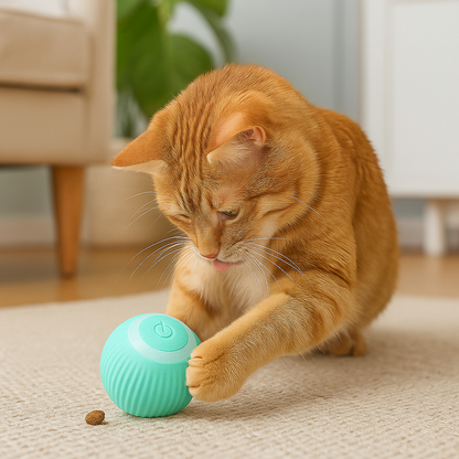 Interactive Cat Toy: Automatic Rolling Ball for Endless Fun