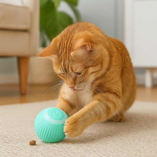 Interactive Cat Toy: Automatic Rolling Ball for Endless Fun