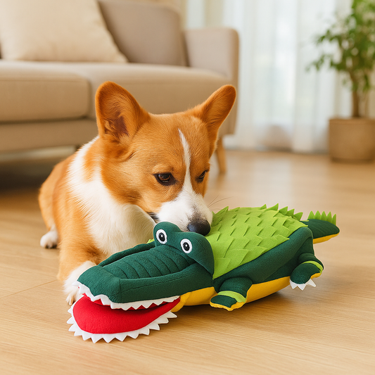 Interactive Crocodile Snuffle Mat for Dogs - Fun Pet Accessory