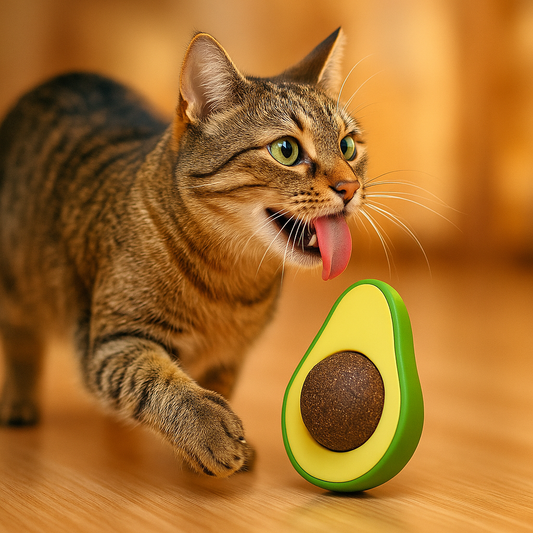 Interactive Avocado Cat Toys with Catnip for Fun Playtime