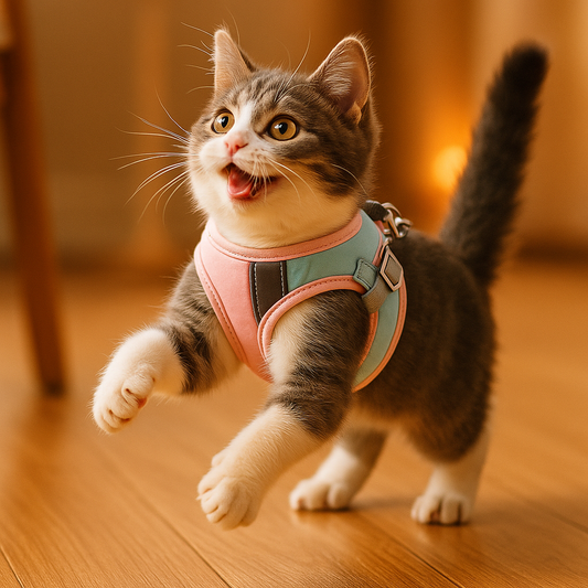 Durable Cat Vest Harness Leash Set for Safe Outdoor Adventures