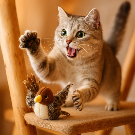 Interactive Bird Squeaker Toys for Cats and Dogs