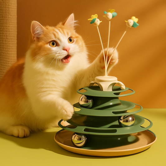 Interactive Cat Toy: Engaging Ball Track for Endless Fun