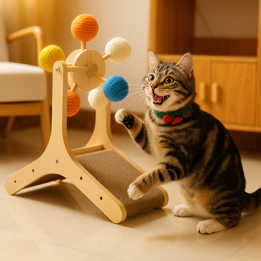 Interactive Cat Toy: Fun Ferris Wheel Scratcher for Cats