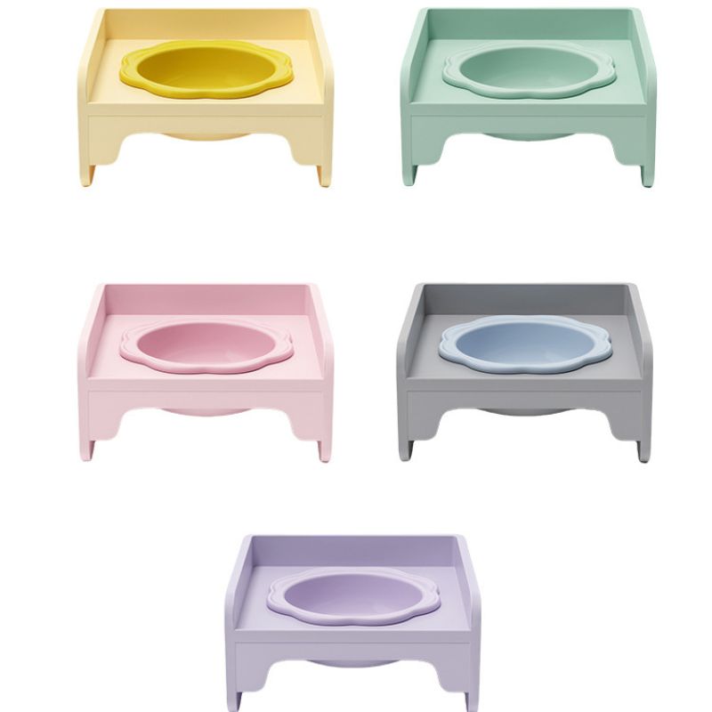 Non-Slip Ceramic Cat Bowl Set for Easy Feeding & Hydration