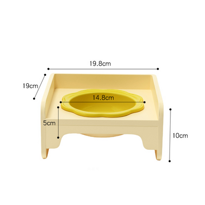 Non-Slip Ceramic Cat Bowl Set for Easy Feeding & Hydration