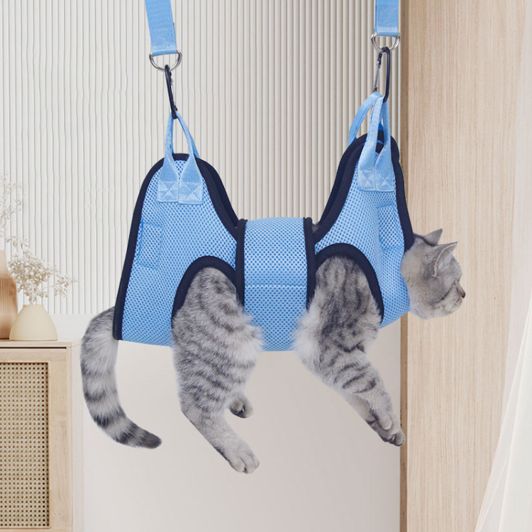 Safe Cat Grooming Hammock for Easy Nail Clipping