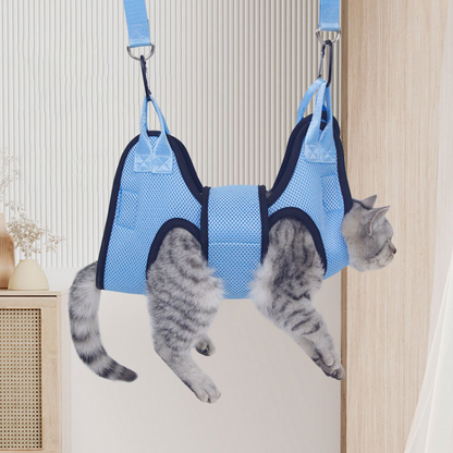 Safe Cat Grooming Hammock for Easy Nail Clipping