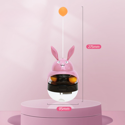 Interactive Cat Toy Tumbler Ball for Treat Dispensing Fun