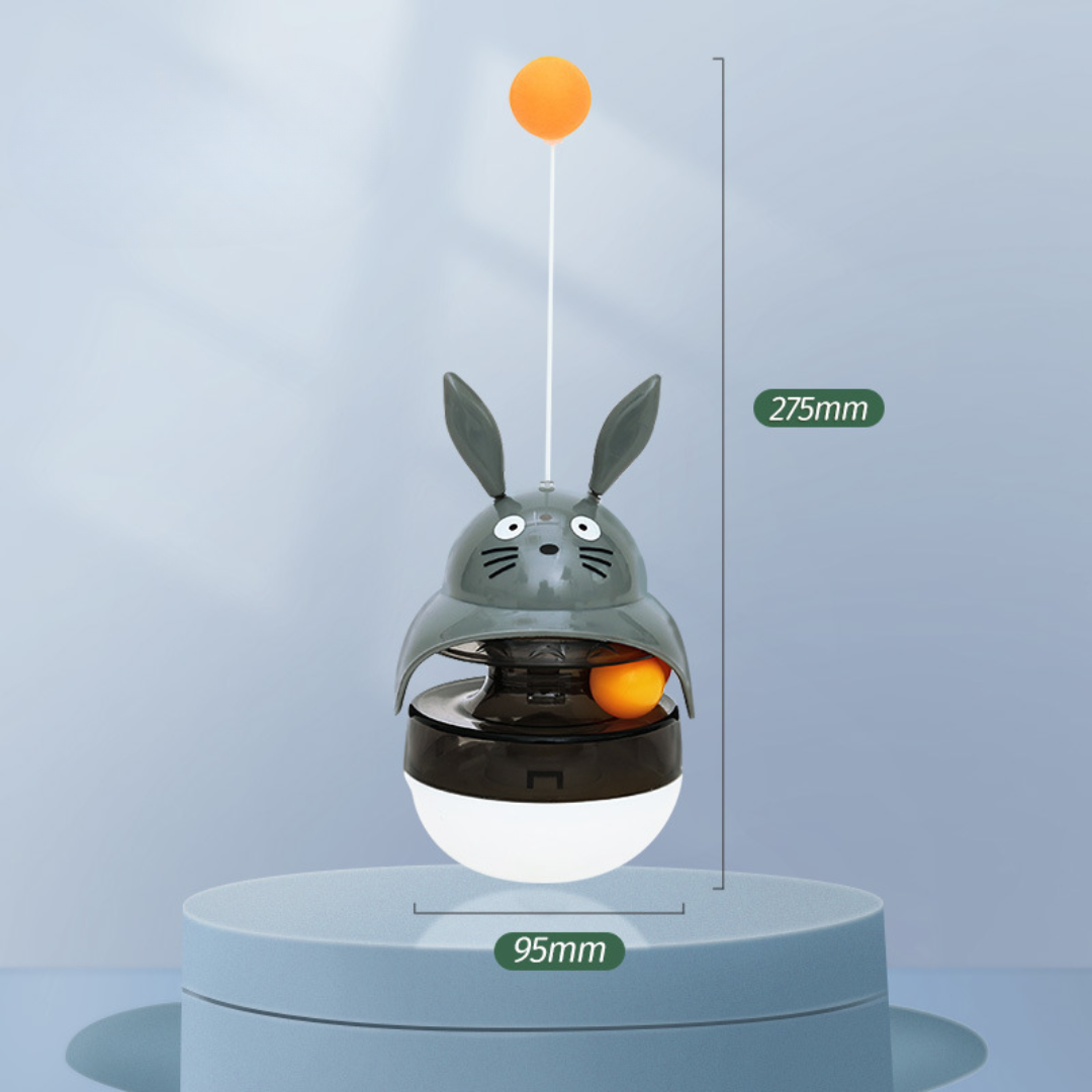 Interactive Cat Toy Tumbler Ball for Treat Dispensing Fun