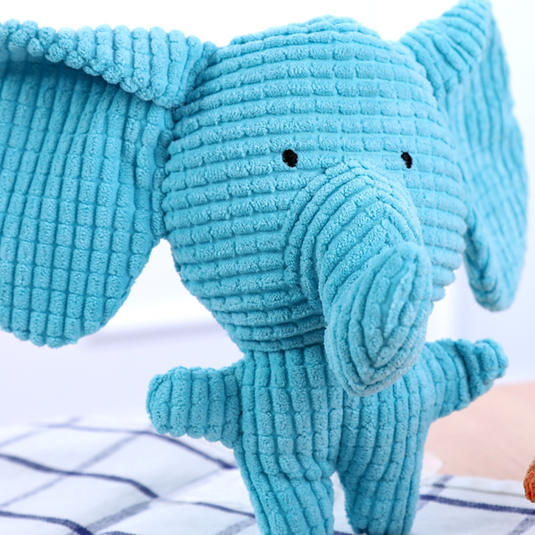 Durable Corduroy Plush Squeaky Dog Toy for Interactive Fun