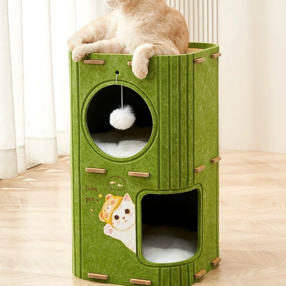 Durable Multi-Layer Cat Tree House for Cozy Playtime