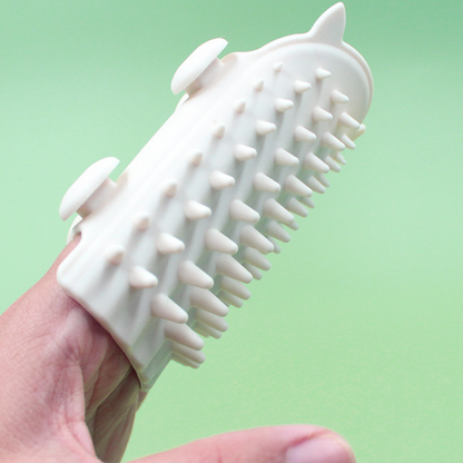 Interactive Silicone Cat Grooming Brush for Relaxing Massage