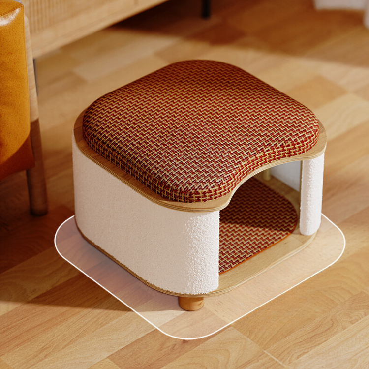 Durable Multi-Functional Cat House & Scratching Stool
