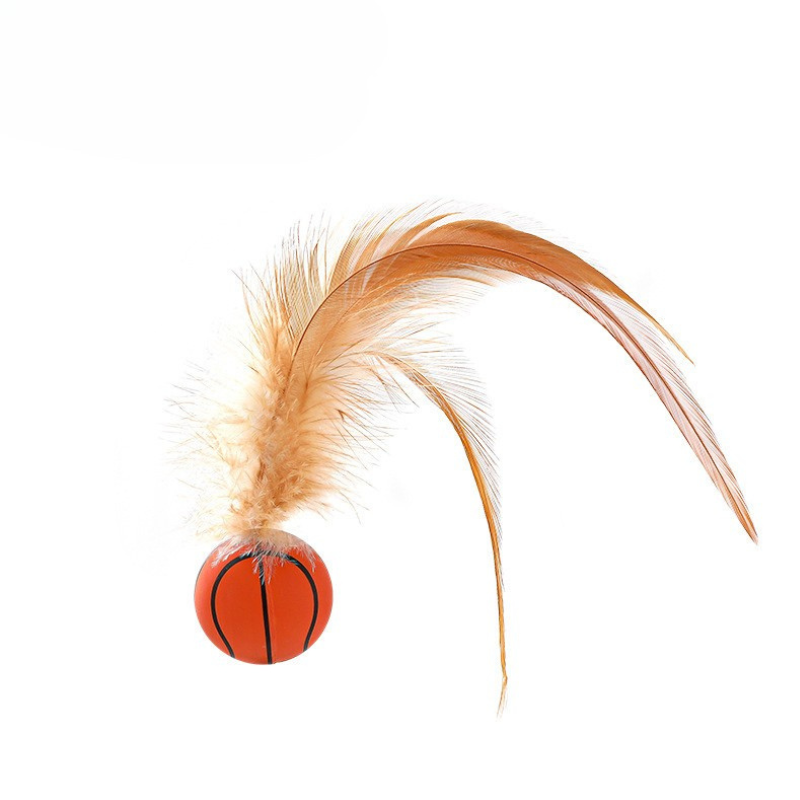 Interactive Cat Toy with Lightweight Feather Balls for Fun Play