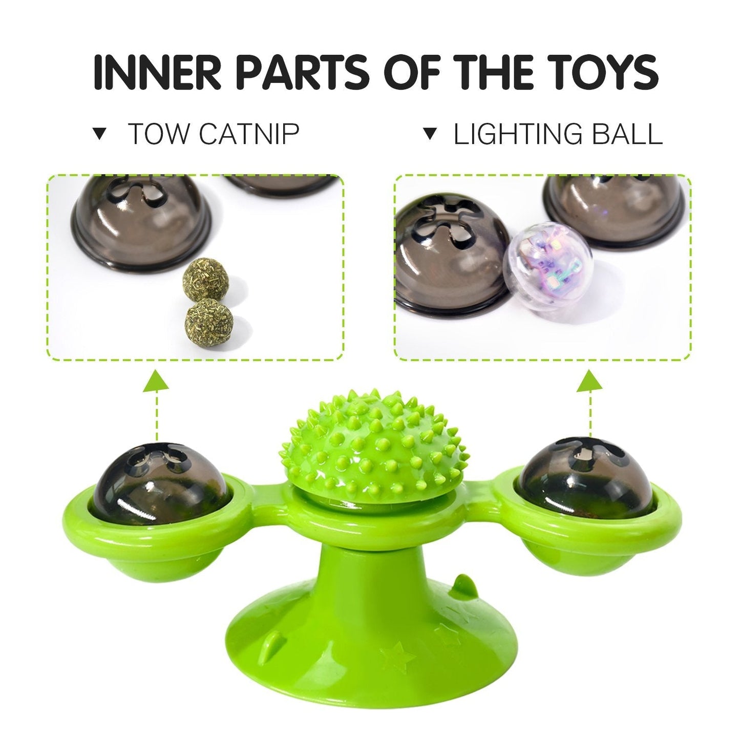 Interactive Windmill Cat Toy for Endless Fun and Play