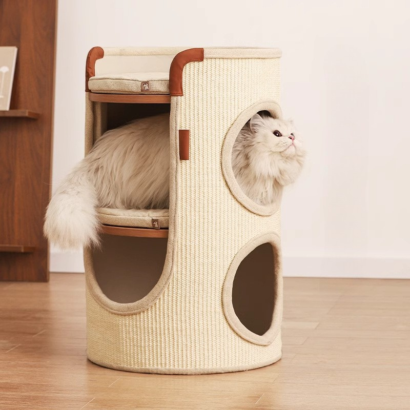 Durable Cat Climbing Frame & Scratching Board for Fun Play