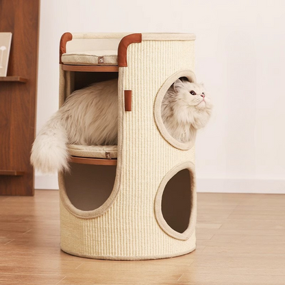 Durable Cat Climbing Frame & Scratching Board for Fun Play