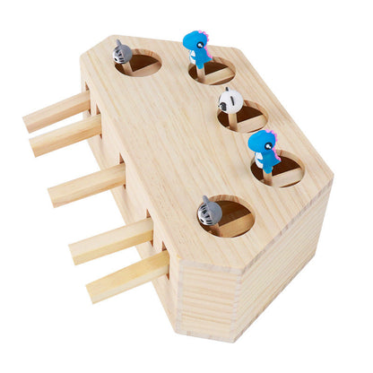 Interactive Wooden Cat Toy for Engaging Playtime Fun
