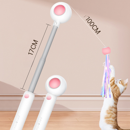 Interactive Cat Toy Wand with Laser Lights for Fun Playtime