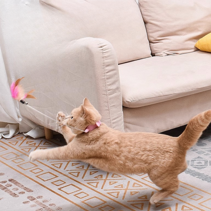 Interactive Cat Feather Teaser Toy for Engaging Playtime