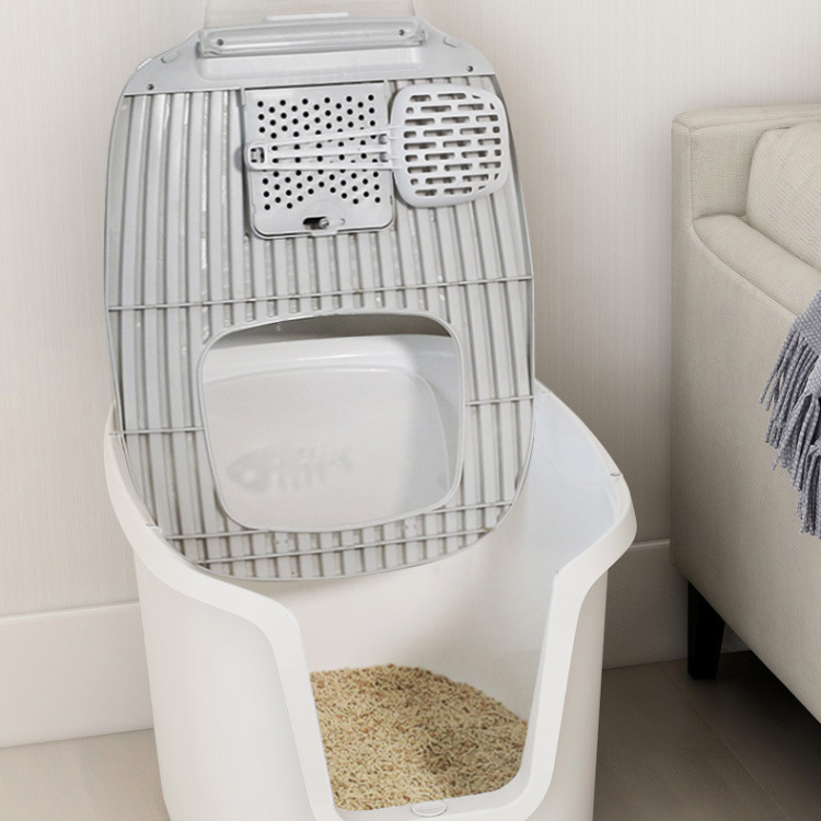 Covered Cat Litter Box - Multi-Functional & Odor-Reducing