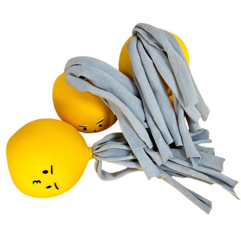 Durable Dog Toy: Fun Latex Chew Ball with Expressions