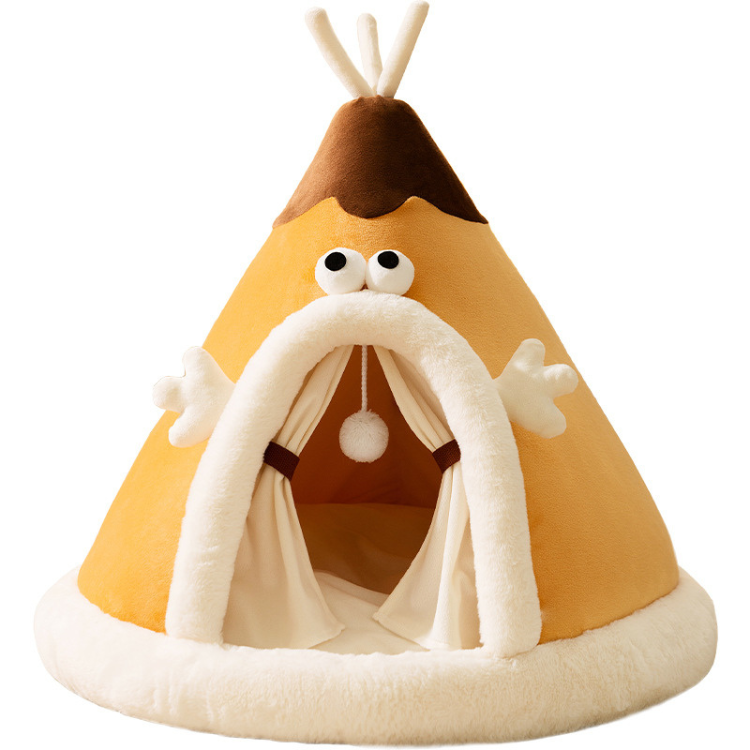 Cozy Tent Cat Bed & Small Dog House - Snug & Stylish Retreat