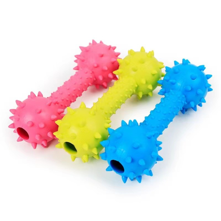 Interactive Rubber Dog Toy with Bell - Durable Chew Fun!