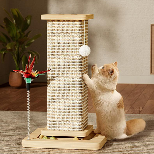 Durable Cat Scratching Post Toy for Fun Playtime