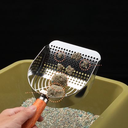 Durable Stainless Steel Cat Litter Scoop for Easy Cleanup