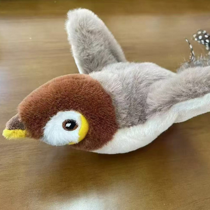 Interactive Realistic Cat Toy with Feathers for Fun Playtime