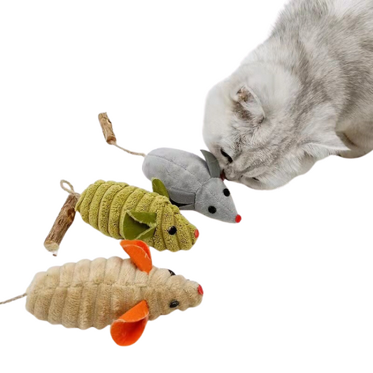 Interactive Plush Catnip Mouse Toys for Engaging Playtime