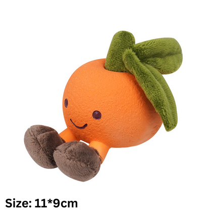 Interactive Fruity Latex Plush Dog Toy for Endless Fun