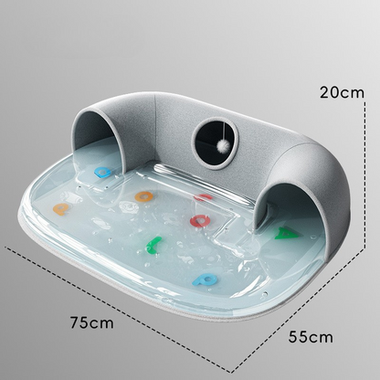 Interactive Cat Tunnel & Cooling Mat for Summer Comfort