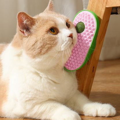 Avocado Catnip Grooming Brush - Fun Pet Grooming Tool