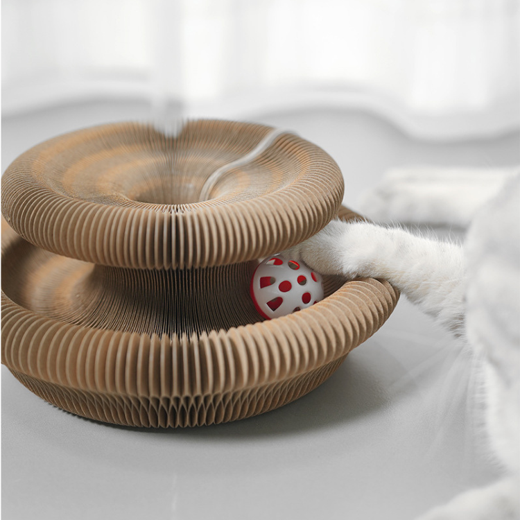 Interactive Cat Toy Scratching Board with Bell for Fun Play