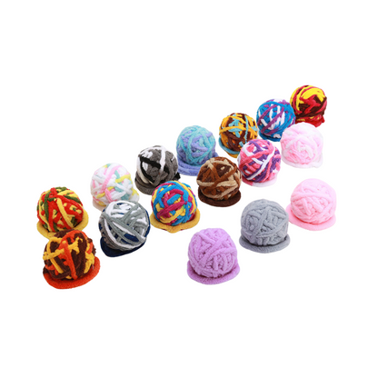 Interactive Cat Toy Yarn Balls with Bells for Endless Fun