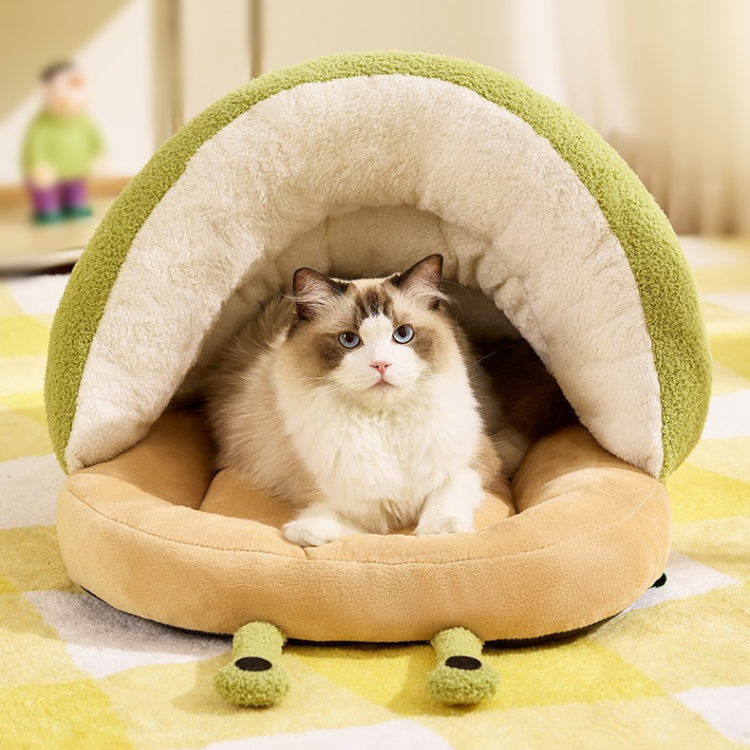 Cozy Snail-Shaped Pet Bed: Soft & Comfortable for Cats & Dogs