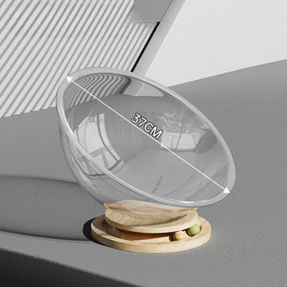 Durable Space Capsule Acrylic Cat Bed for Cozy Comfort
