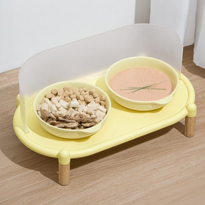 Elevated Anti-Splash Ceramic Cat Bowl for Mess-Free Dining